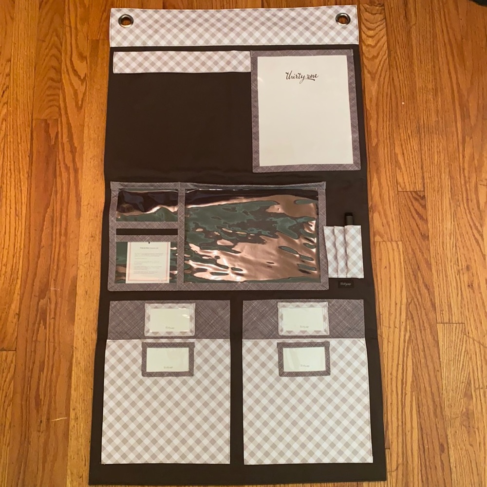 Thirty-one Hang-Up Home Organizer, Taupe Gingham - Picture 6 of 6
